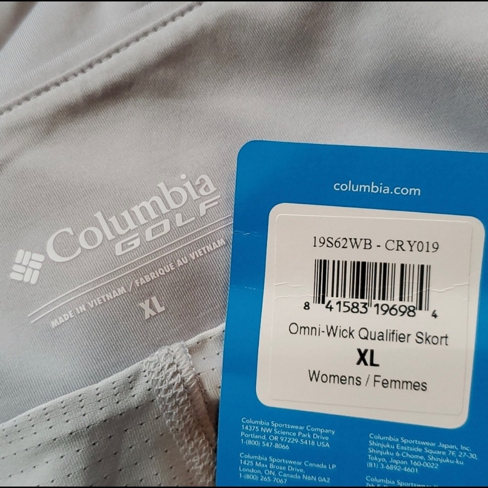 Columbia Golf ladies omni wick qualifier skort-XL